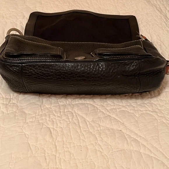 Coach Chelsea Black Pebbled Leather Shoulder Bag (F10893) - Picture 10 of 13